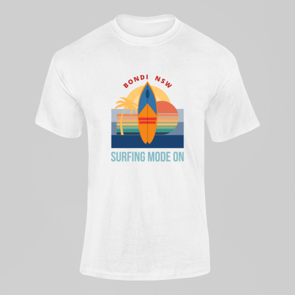 Bondi Beach Surfing T Shirt, Summer Surf Gift, Surfboard Tee, Beach Vibes, Sydney Australia Beaches