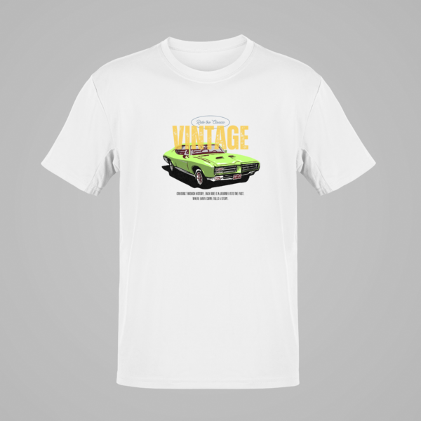 Classic Vintage Car Tshirt, Collectable Old Car Tee, Gift For Him, Vintage Automobiles, Street Racer T-Shirt, Fast Cars, Hot Rods - Image 2