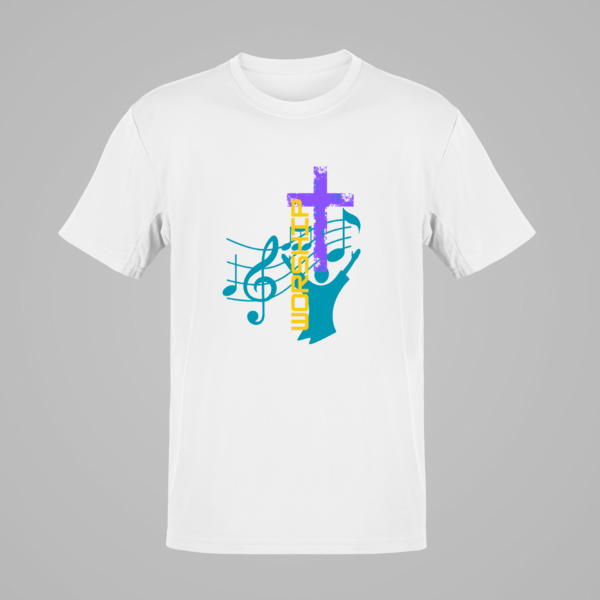 Jesus Worship Tshirt, The Gospel T-Shirt, Christian Music Shirt, Christianity Tee, Christian Inspirational, The Cross - Image 2