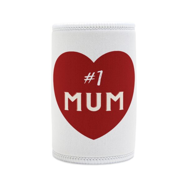 Stubby Holder, #1 MUM Furkan, White Stubby Cooler, Gift For Him, Gift For Her, Father's Day Gift