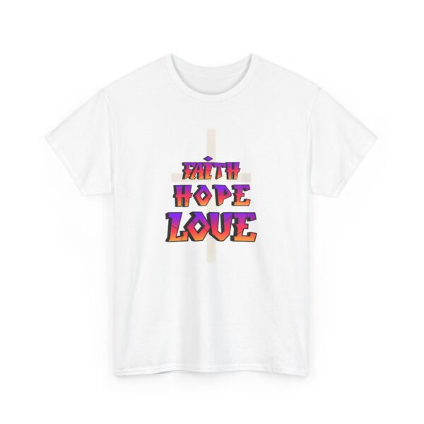 Copy of Faith Hope Love, The Cross Tshirt, Christian shirt, Christianity Tee, Christian Inspirational, Gift For Her, Gift For Him, - Image 3